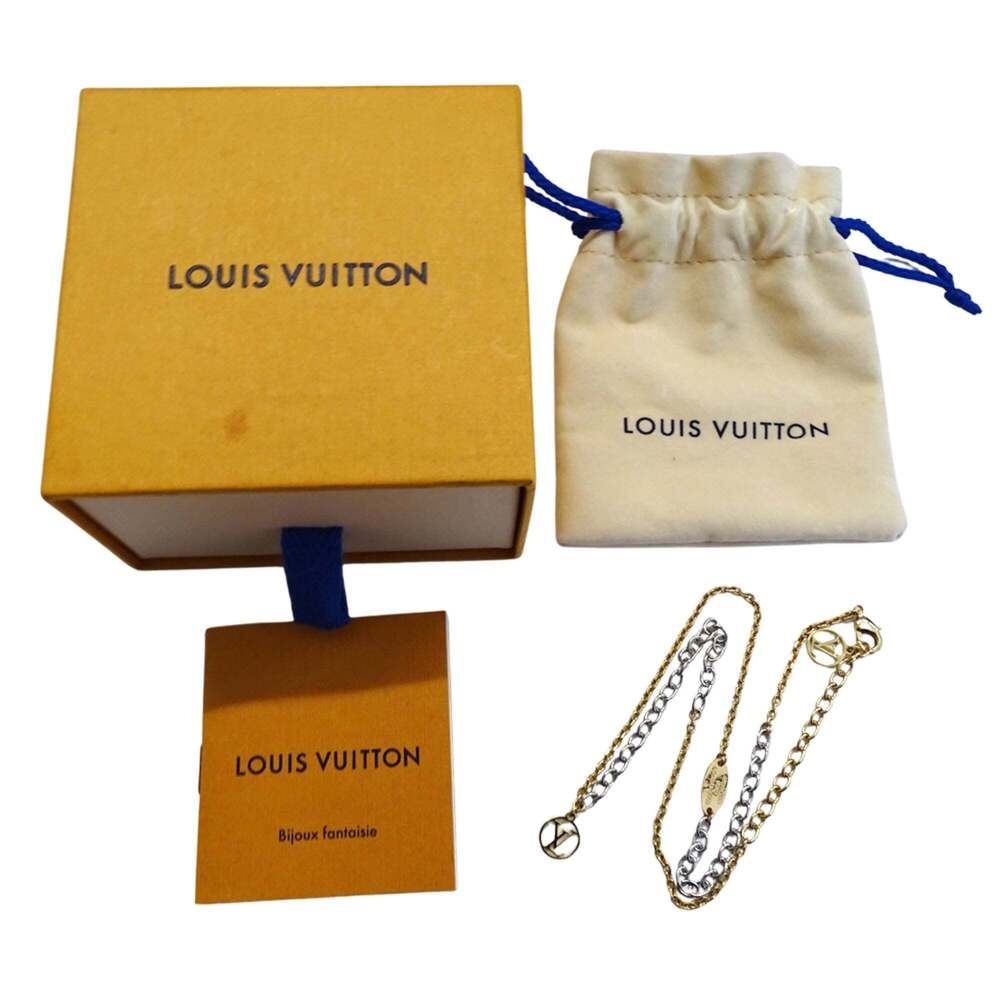 LOUIS VUITTON Gold Necklace - Picture 9 of 10
